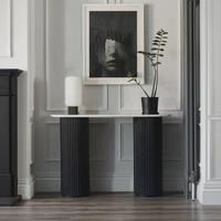 Table console en marbre nervuré minimaliste nordique moderne SWT Home pour salon