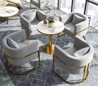 Moderner Ergonomischer Drehbarer Esszimmerstuhl mit Samtbezug und Metallbeinen für Zuhause oder Hotel in Küche oder Wohnzimmer