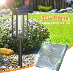 Solar Pathway <b>Lights</b> LED Lantern Outdoor Waterproof LED Lawn Lamp Solar <b>Light</b> Garden Path Square <b>Landscape</b> Lawn Tungsten <b>Lights</b> - Product Image 3