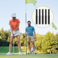 Lot de 5 rallonges de club de golf en fibre de carbone, 5 pouces, légères et robustes, accessoires pour bois, fer et putter, 0,49-0,58 po