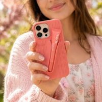 Nouvelle coque de téléphone en silicone en forme de valise à maquillage, compatible avec la série iPhone, anti-chute et avec compartiment pour gloss.