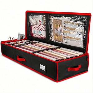 Bolsa de Almacenamiento de Papel de Regalo Multifuncional de Gran Capacidad, Diseño Delgado y Compacto, Tejido Transpirable a Prueba de Polvo - Product Image 1