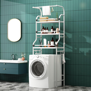 Organizador de Lavandería Independiente, Estante de Almacenamiento de 3 Niveles para Sobre la Lavadora - Product Image 1