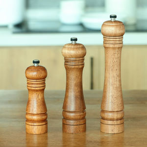 מקצועי טוב אחיזה אחיזה מנגנון קרמיקה ידני מלח עץ ופלפל שייקר טחנת תבלינים - Product Image 2