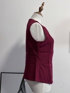 Nouveau <span class=keywords><strong>Gilet</strong></span> Sans Manches Col Rond pour Femme, Tendance et Élégant, Taille Cintrée, Couleur Unie, Veste Chic – Meilleure Vente - Product Image 6