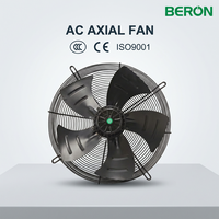 Ventilateurs industriels 500 mm 380 V CA, ventilateur axial à roulement à billes 1500 tr/min, pales métalliques pour condenseurs industriels, conformes CE 3C