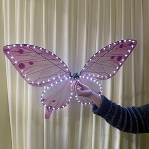 Mariposa Biónica con Alas LED para Interiores y Exteriores, con Control Remoto, para Decoración de Bodas y Festivales Musicales - Product Image 1