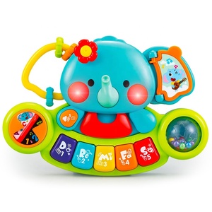 Samtoycn vendita calda bambino primi educativi Montessori Cartoon elefante <span class=keywords><strong>Pianoforte</strong></span> organo elettronico tastiera musicale <span class=keywords><strong>Pianoforte</strong></span> giocattolo - Product Image 1