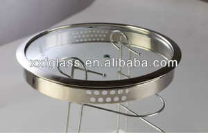 L typecustomizeカラーストレーナー強化ガラス蓋タンパデビドロロック可能な足 - Product Image 3