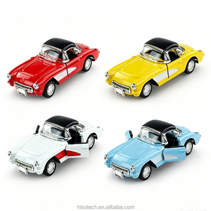 Modellino di Auto Sportiva Americana Vintage in Scala 1:32 con Logo Personalizzato, Roadster in Metallo con Retrocarica per Collezionisti Adulti dai 14 Anni in Su OEM - Product Image 6