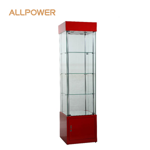 2022 Good Quality Factory Directly Metal Single Glass Jewelry Display Cabinet Jewelry Display Cabinet Showcase