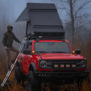 Lightweight Aluminum Roof Top Tent for Camping Cars Hard Shell rooftop tent with Waterproof Oxford Fabric 2-3 Person roof tent - Product Image 5