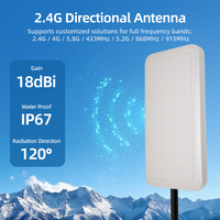 Antenne directionnelle extérieure 9DBI 2.4GHz LoRa/LPWAN RHCP polarisée verticalement 100W portée longue 100m 1.5 VSWR FS-O5 pour routeurs 5G/4G