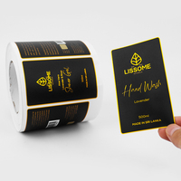 Etiquetas Adhesivas Personalizadas con Logotipo Impermeable, Diseño en Lámina Dorada, para Botellas de Champú y Cosméticos, Impresión de Etiquetas de Vinilo Resistentes al Agua