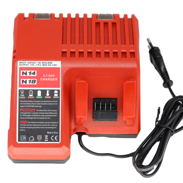 18V 3.0A Power Tool Lithium Battery Charger Replacement for Milwaukee M18