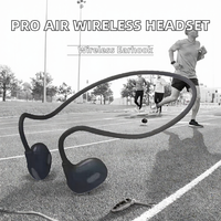 Harga Terjangkau Pro Air Headset Bone Clip Kontrol Sentuh Earphone Nirkabel untuk 5.3 IPX-4 Tahan Air Daya Tahan Baterai 10-15 Jam
