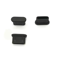 Vente directe d'usine, bouchon anti-poussière en silicone noir et blanc de type C, accessoires pour téléphone portable, cache de port de chargeur, bouchon anti-poussière