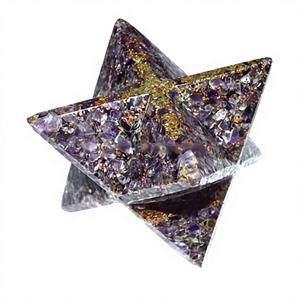 ดาวเมอร์คาบาแกะสลักด้วยมือจากหินอาเกตขนาดใหญ่ สไตล์ฮวงจุ้ยและความรัก พร้อมงานแกะสลักศิลปะ ของสะสมคุณภาพดี ราคาสุดคุ้ม - Product Image 1