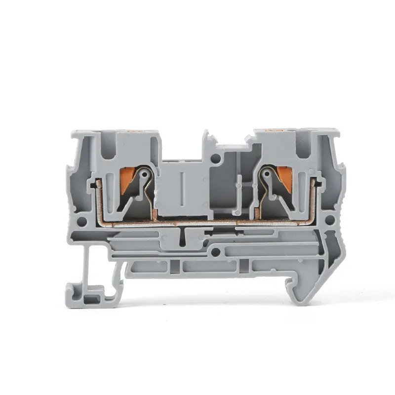 Din Rail ประเภทฟิวส์เทอร์มินัลบล็อกขั้วต่อเทอร์มินัลบล็อกสกรูพลาสติก