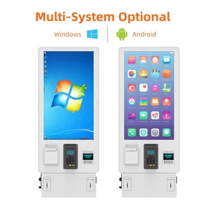 Multi-payment Methods 27/32'' Flexible Screen Facial Recognition <b>Scanner</b> <b>Printer</b> Password Keypad Cashless Payment Self Kiosks - Product Image 2