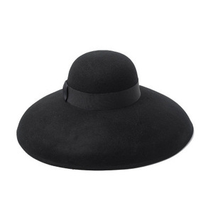 Fashion Trend Vintage Big Brim Stage Show <b>Hat</b> Fashion Women Female Party Event Wool Felt <b>Hat</b> - Product Image 5