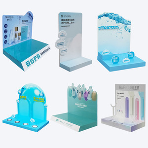 Tùy chỉnh siêu thị Snack Countertop hiển thị đứng PVC Chevron Board Nhựa đứng cho mỹ phẩm và các sản phẩm chăm sóc da - Product Image 1