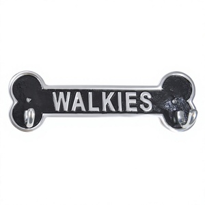 Metal Crafts Walkies <b>Hook</b> Dogs Bone Shape Decorative Key <b>Hook</b> With Two Holder Hand Painted Custom <b>Hooks</b> & <b>Rail</b> Home Decoration - Product Image 1