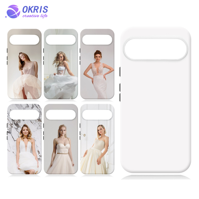 For Pixel 9/9 Pro DIY 3D Heavy Duty Film Sublimation Phone Case Custom Glossy Matter Blank 2IN1 Phone Cover for Pixel 10 Pro XL