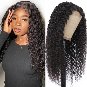 Perruques Courtes Bouclées en Gros, Perruque à Franges Ondulées pour Femmes Noires, Perruques Bob Brésiliennes Naturelles en Cheveux Humains avec Dentelle Frontale - Product Image 4