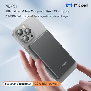Miccell Wholesale 20W 5000mah Power Bank <span class=keywords><strong>portable</strong></span> ultra-fin à charge rapide <span class=keywords><strong>avec</strong></span> charge sans fil pour iPhone, Xiaomi - Product Image 6