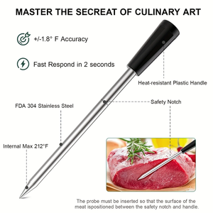 Thermomètre à viande numérique FM205 à double <span class=keywords><strong>sonde</strong></span>, intelligent, sans fil, Bluetooth, pour grillades, <span class=keywords><strong>cuisson</strong></span> au four, vente chaude - Product Image 5