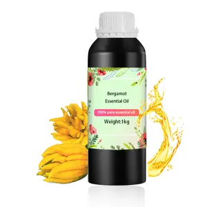 Factory Direct Sale Natural Undiluted Organic Pure Bergamot Essential Oil For Spa Skincare Products Essentials Stress-relieving
