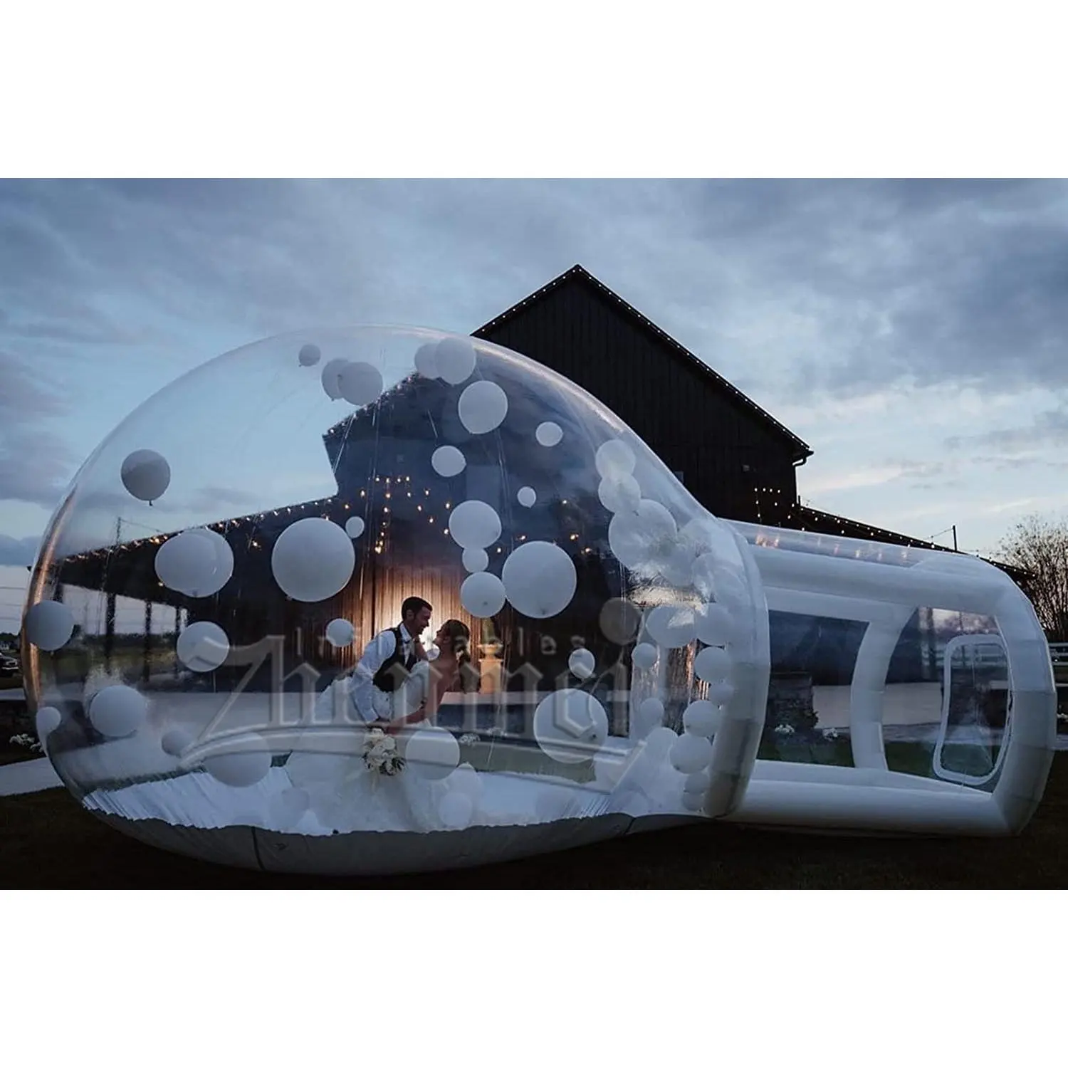Cắm trại ngoài trời tổ chức sự kiện đám cưới bên inflatable bong bóng lều, bong bóng inflatable lều pvc rõ ràng minh bạch lều tuyết dome lều