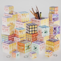 Jouet en plastique ABS personnalisé OEM/ODM, motif géométrique tendance, forme irrégulière X Cube, pour touristes, vente en gros