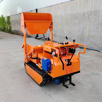Mini-dumper autoporteur sur chenilles tout-terrain haute efficacité, transporteur de charges 500 kg, dumper portable sur chenilles en promotion