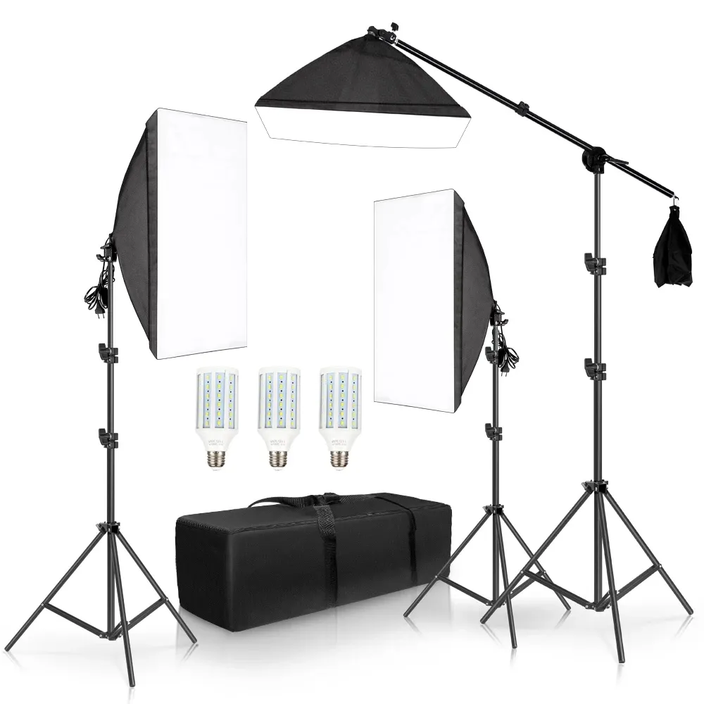 E-reise Softbox nhiếp ảnh chiếu sáng Kit 20 "x 28" chuyên nghiệp liên tục studio thiết bị chiếu sáng với Cross ARM