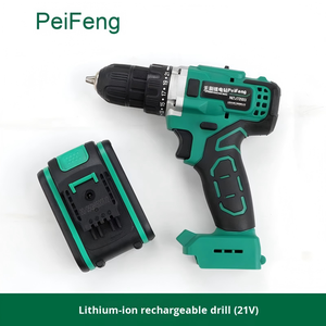 מקדחה חשמלית נטענת ללא פחמים של PEIFENG, סוללת ליתיום עוצמתית 21V, שתי סוללות, מטען אחד, אלחוטית, אימפקט 35N, OEM - Product Image 6