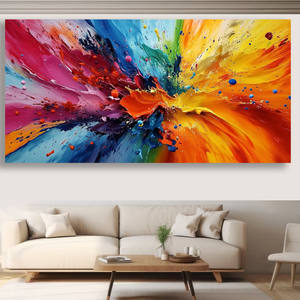 Arte Abstracto de Pared Grande, Impresión en Lienzo, Decoración de Pared con <span class=keywords><strong>Graffiti</strong></span> Colorido para Sala de Estar, Dormitorio, Comedor, Oficina en Casa, Moderno - Product Image 3