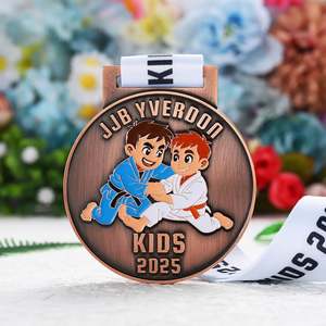 Custom Medal Enamel Antique Jiu Jitsu Judo Medals Sports Metal Zinc Alloy 3D Cartoon <b>Kids</b> Children School Medals Custom Logo - Product Image 3