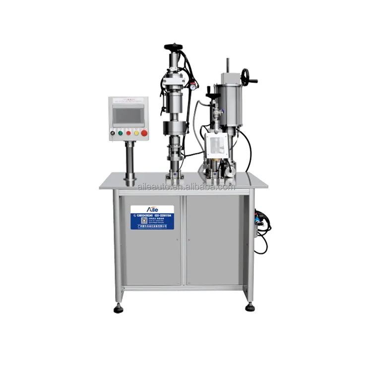 Máquina de enchimento semiautomática para embalagens de aerossol bov, óleo de coco e azeite de oliva, óleo de cozinha