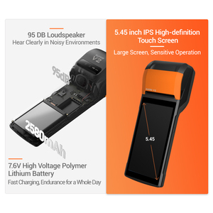 Sunmi V2 Gsm Mobile Cash Register Bán Buôn Cầm Tay Pos Terminal Android Máy 4 Gam Pos Để Bán Với Máy Quét Mã Vạch & Máy In - Product Image 6