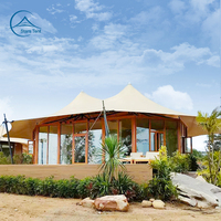 Maisons de villégiature préfabriquées, tentes de glamping de luxe avec 2 chambres pour les vacances