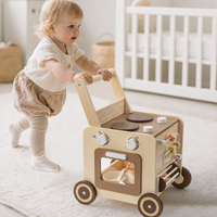 Marche-bébé en bois OEM ODM avec centre d'activités pour les tout-petits
