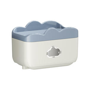 Boîte à mouchoirs murale en forme de nuage, organisateur de rangement étanche pour salle de bain, dortoir, design rectangulaire, durable, pour la maison - Product Image 1