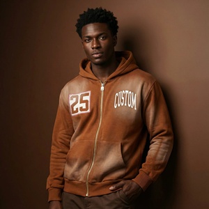 Ensemble de survêtement pour homme personnalisé, délavé à l'acide, 100% coton, jogging, vêtements de sport, survêtement <span class=keywords><strong>vintage</strong></span> pour homme - Product Image 5