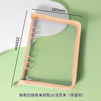 Nouveauté : Classeur A6 transparent en PVC à 6 anneaux, couverture rigide, idéal pour budget, cadeau, mode, disponible en plusieurs couleurs, album photo