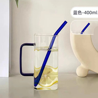 Gourde Bouteille d'Eau en Verre à Couvercle, Forme Carrée Multicolore, Résistante à la Chaleur, pour Jus et Lait, au Prix le Moins Cher