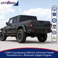 Jantes de camion tout-terrain forgées monobloc de haute qualité personnalisées, 17, 18, 20 pouces, noir brillant, 5x127, pour Jeep Gladiator Wrangler