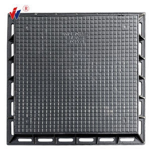 헤비 듀티 EN124 D400 사각 지하 연성 철 블랙 구두약 페인팅 맨홀 커버-드레인 커버 가격 - Product Image 4