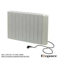 Calefacción central de tipo seco, control remoto eléctrico, opciones de programación diaria y semanal, control WIFI, calentador de habitación de aluminio